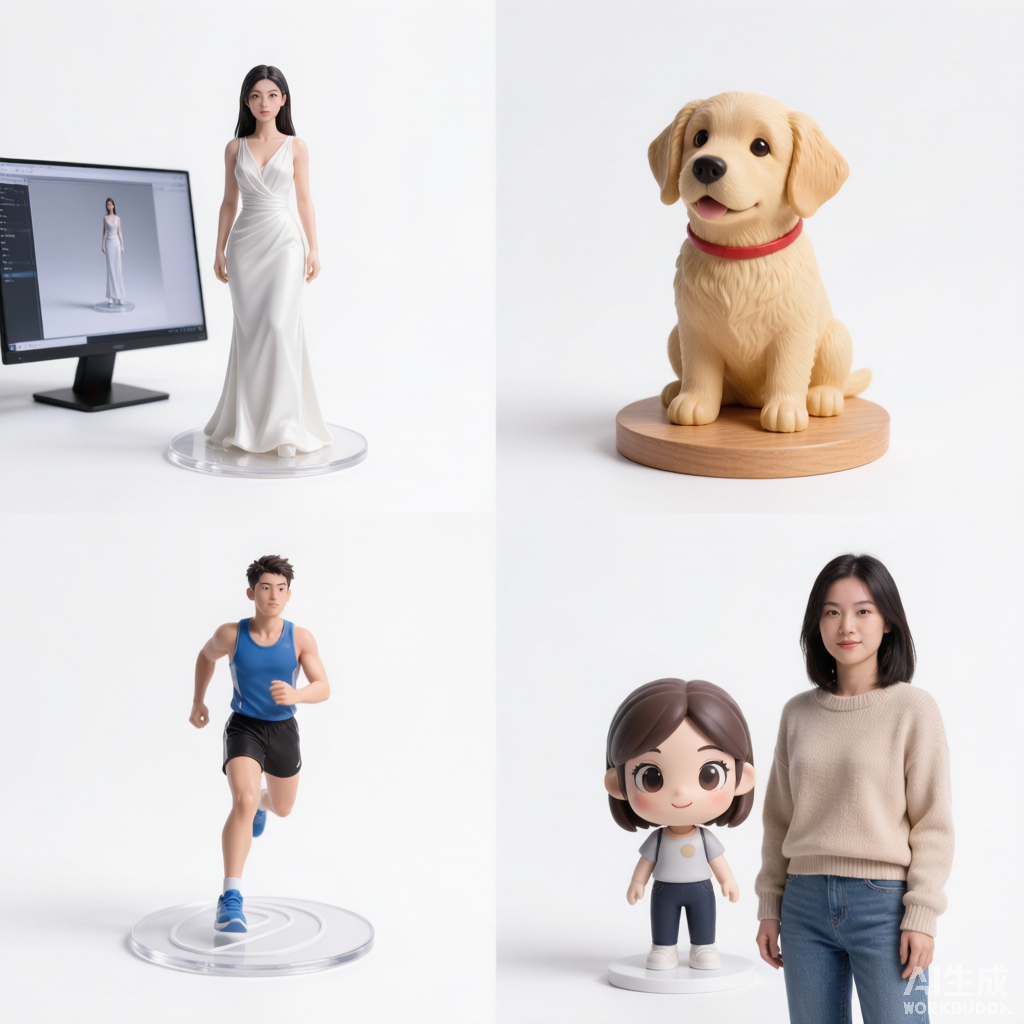 Mixed Style Figurine (Variant 3) - Custom 3D Portrait
