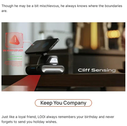 Hot Selling Looi Robot AI Intelligent Robot for Phone Accompany Desk Toy