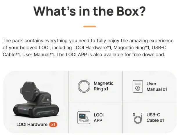 Hot Selling Looi Robot AI Intelligent Robot for Phone Accompany Desk Toy