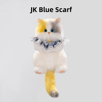 Convenient Medium Sitting Cat Simulation Cute Stylish Lifelike Plush Cat Backpack for Adults/Kids