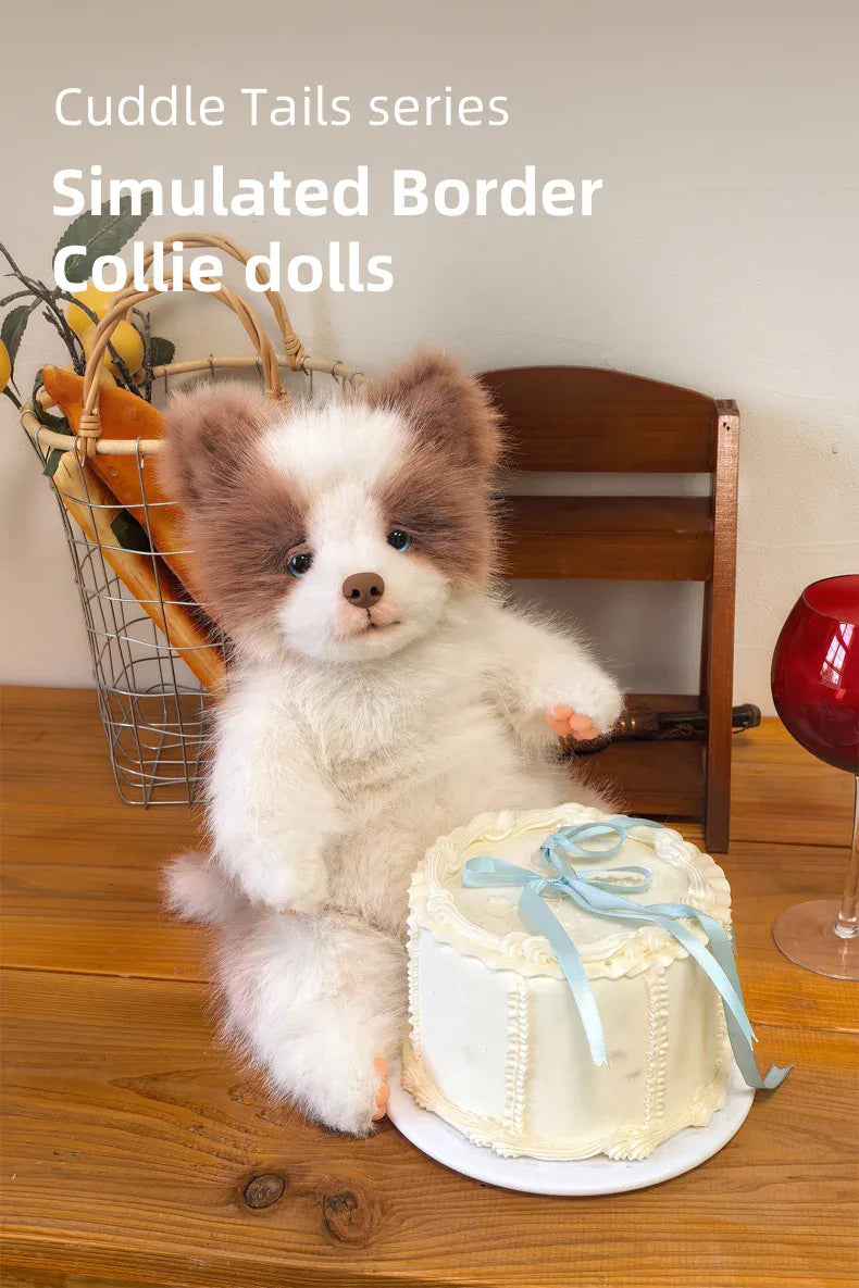 New Arrival Plush Adjustable Simulated Soft Plush Meteorite Border Collie Doll Cute Stress-Relieving Companionable Plush Toy