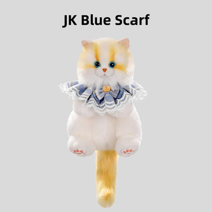 Convenient Medium Sitting Cat Simulation Cute Stylish Lifelike Plush Cat Backpack for Adults/Kids