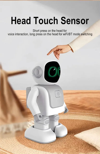 Popular Orange Dance Robot 2nd Gen Programming Educational Robot Companion Robots Voice Command for Kids Gifts