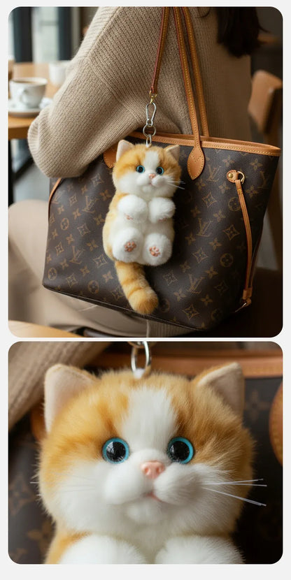 Soft Simulated Dog Mini Plush Animal Keychain Pendant Cute Unique Dog Design Keychains/Bag Charm for Christmas Gift