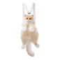 Orange Cat Simulation Fashion Plush Backpack PP Cotton Filling Adorable Cat Bag Realistic Cat Backpack for Adults/Kids