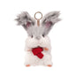 Super Realistic Angora Rabbit Plush Bag Charm Keychain Long Fur Bunny Pendant Polyester & Premium Silk Cotton Filling