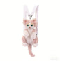 Medium Size Devon Rex Cat Plush Backpack Simulation PP Cotton Filling Stress Relief Toy