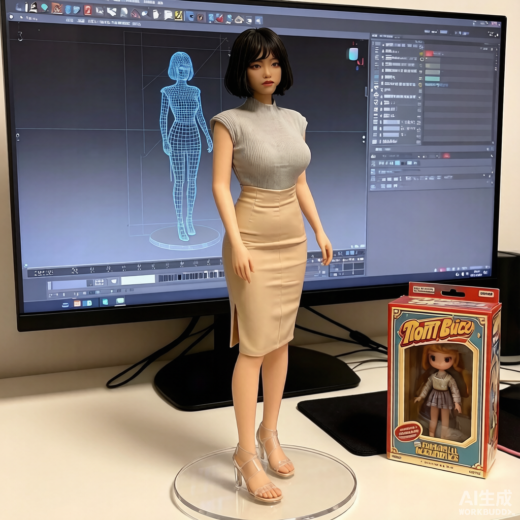 Custom Single Figurine – Asian Style (A) – 3D Portrait From Your Photo