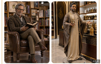Custom Single Figurine – Western Style – 3D Portrait From Your Photo
