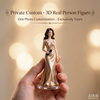 Custom Single Figurine – Asian Style (A) – 3D Portrait From Your Photo