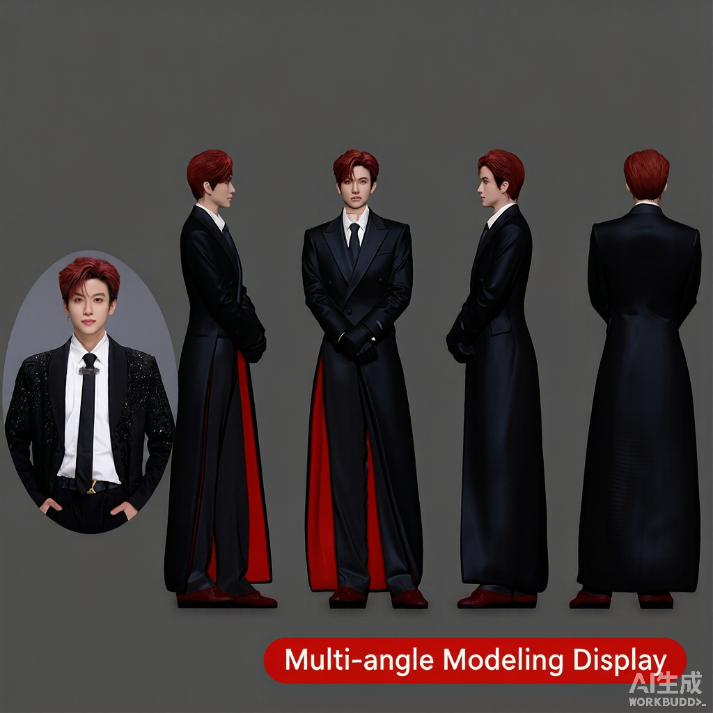 Custom Single Figurine – Asian Style (B) – 3D Portrait From Your Photo