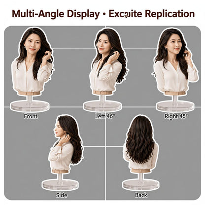 Half-Body Bust Figurine – Custom 3D Professional Portrait From Your Photo (Style A)