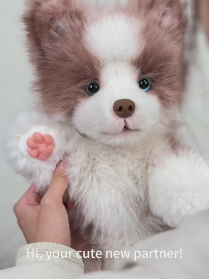 Simulated Meteorite Border Collie Dog Soft Lightweight Bag Cute Funny Plush Toy Backpack Filled PP Cotton for Unisex